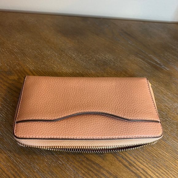 Tory Burch Britten ZIP Continental Leather Wallet mauve - Picture 4 of 8